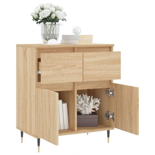 Skænk 60×35×70 cm i konstrueret træ - sonoma-eg