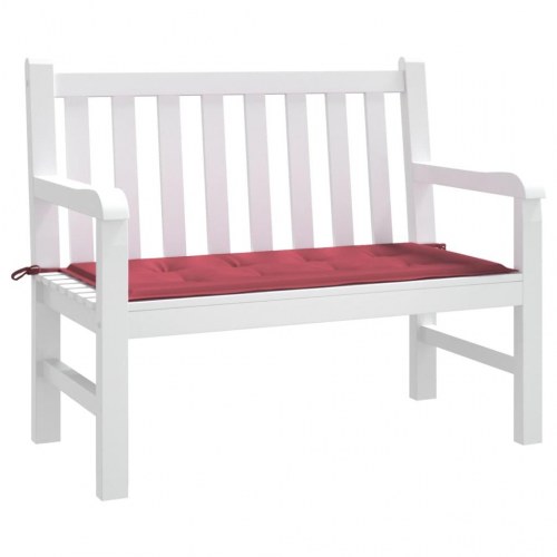 Hynde til havebænk 120 × 50 × 4 cm - oxfordstof, vinrød