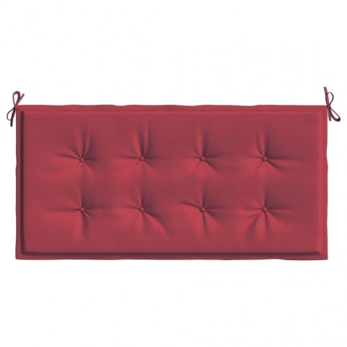Hynde til havebænk 120 × 50 × 4 cm - oxfordstof, vinrød