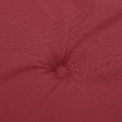 Hynde til havebænk 120 × 50 × 4 cm - oxfordstof, vinrød