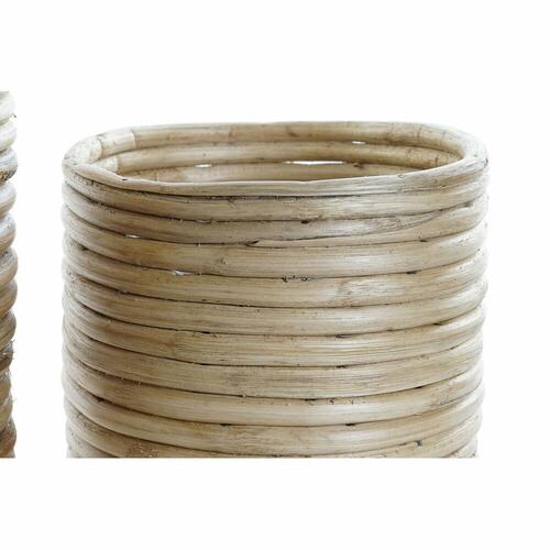 Sæt af planteredskaber Natur Brun Rattan Bali (31 x 31 x 30,5 cm) (3 stk)