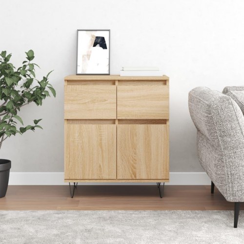 Skænk 60 x 35 x 70 cm i konstrueret træ - sonoma-eg