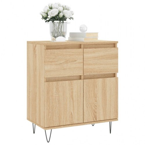 Skænk 60 x 35 x 70 cm i konstrueret træ - sonoma-eg