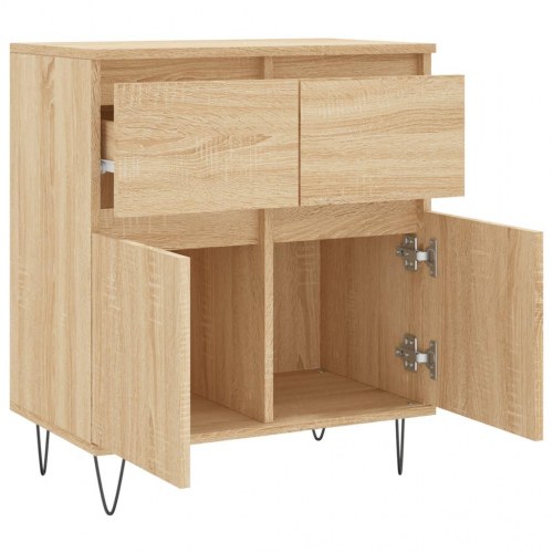 Skænk 60 x 35 x 70 cm i konstrueret træ - sonoma-eg