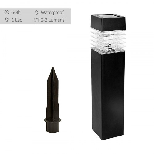 Aktive solcelle-havelamper - sæt á 4 stk., LED, IP44 (6 × 39,5 × 6 cm)