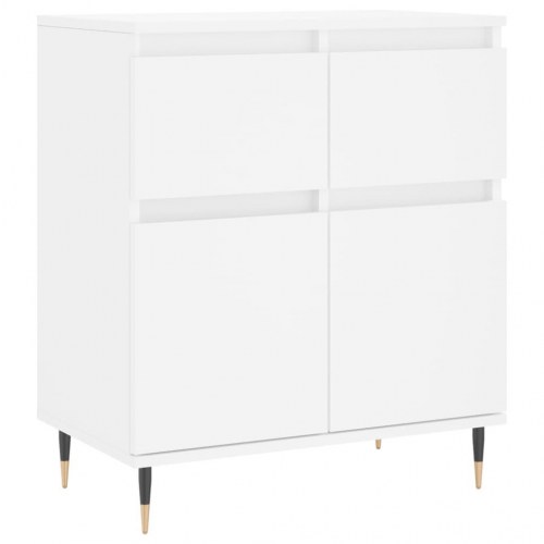 Skænk i hvidt konstrueret træ - 60 × 35 × 70 cm