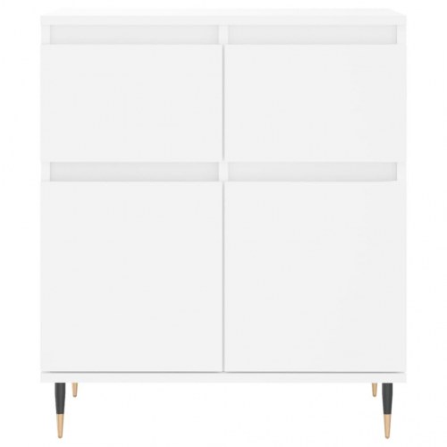 Skænk i hvidt konstrueret træ - 60 × 35 × 70 cm