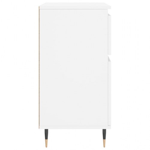 Skænk i hvidt konstrueret træ - 60 × 35 × 70 cm