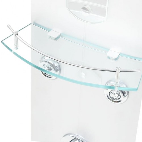 Bruserpanel 25x43x120 cm sølvfarvet