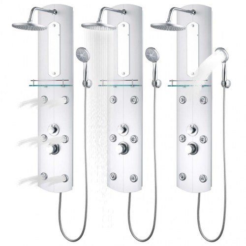 Bruserpanel 25x43x120 cm sølvfarvet