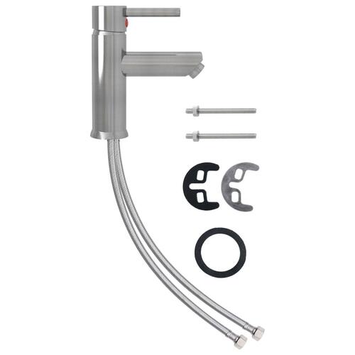 Vandhane til badeværelse 130x176 mm sølvfarvet