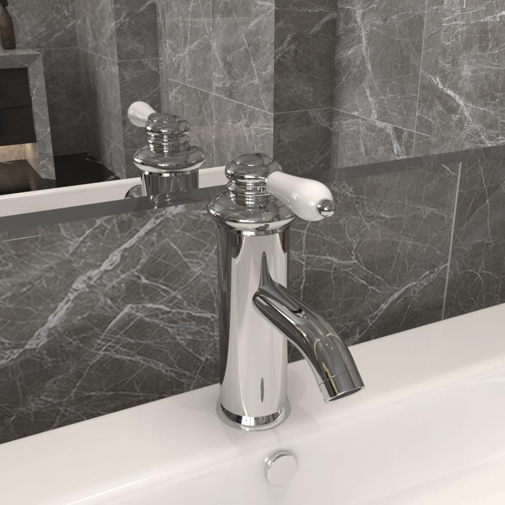 Vandhane til badeværelseshåndvask 130x180 mm kromfinish