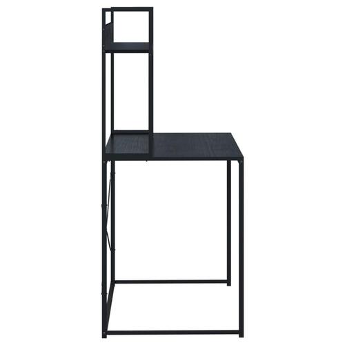 Computerbord 110x60x138 cm konstrueret træ sort
