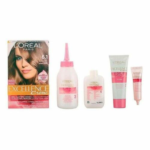 L’Oreal Excellence Creme permanent hårfarve - Mørk Askeblond 6.1 / 9.0 / 8.0, 192 ml