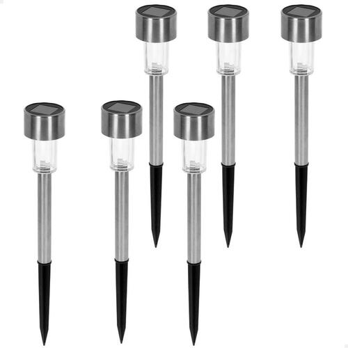 Aktive solcelle havelamper - sæt med 6 stk., LED, IP44, 5,5 × 36 cm