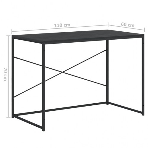 Skrivebord 110 x 60 x 70 cm - sort