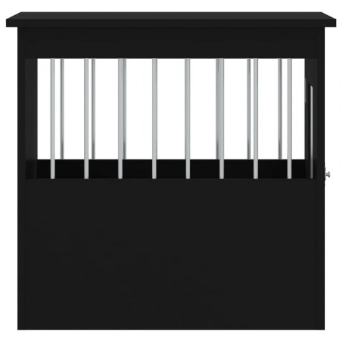 Hundebur/endebord i konstrueret træ - 45 × 62 × 59 cm, sort