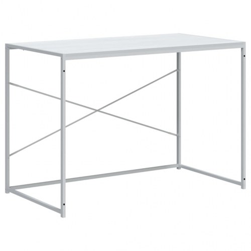 Computerbord 110 × 60 × 70 cm i hvidt konstrueret træ