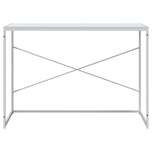 Computerbord 110 × 60 × 70 cm i hvidt konstrueret træ