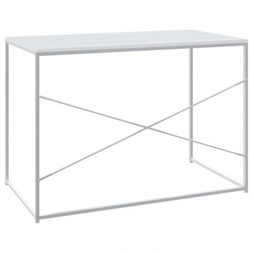 Computerbord 110 × 60 × 70 cm i hvidt konstrueret træ