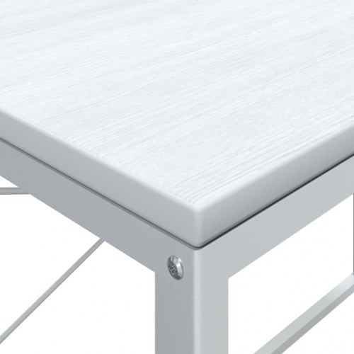 Computerbord 110 × 60 × 70 cm i hvidt konstrueret træ
