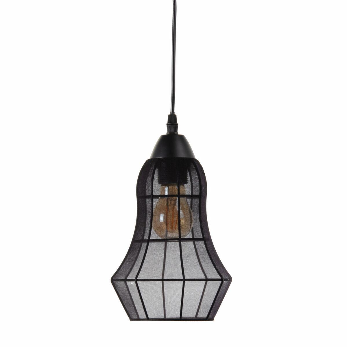 Loftslampe Sort Metal Ø 15 Cm