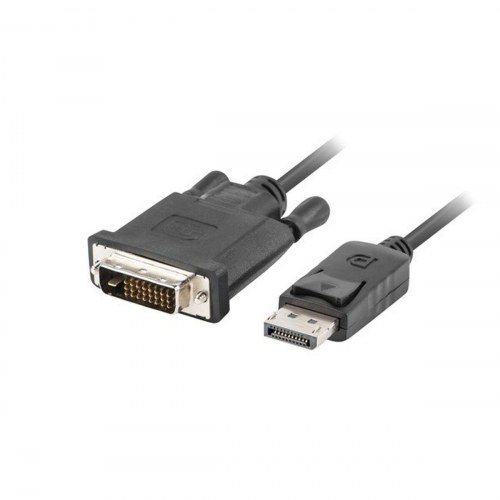 Lanberg DisplayPort til DVI kabel, 1 m, sort (han til han)