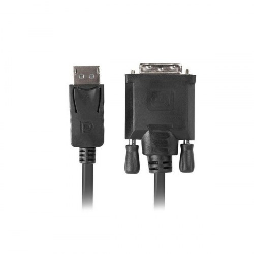 Lanberg DisplayPort til DVI kabel, 1 m, sort (han til han)