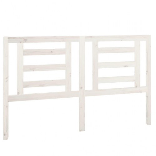 Sengegærde 156x4x100 cm massivt fyrretræ hvid