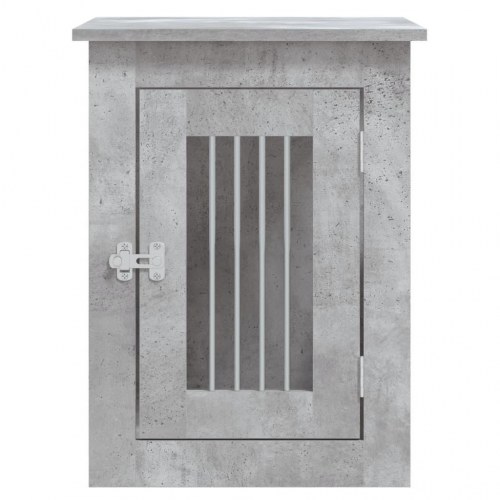 Hundebur/endebord 45×62×59 cm i konstrueret træ - betongrå