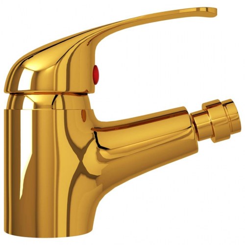 Blandingsbatteri til bidet - 13 × 12 cm, guldfarvet