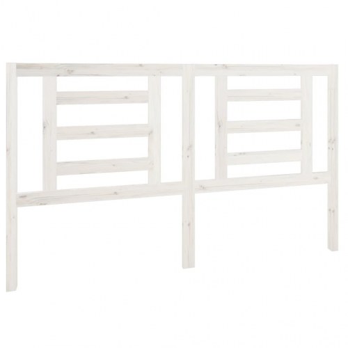 Sengegavl 166×4×100 cm i massivt fyrretræ - hvid