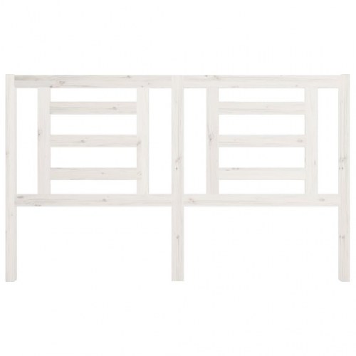 Sengegavl 166×4×100 cm i massivt fyrretræ - hvid