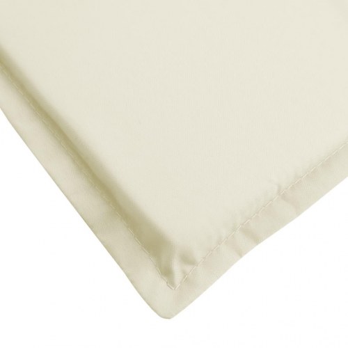 Hynde til liggestol 186×58×4 cm i oxfordstof - cremefarvet