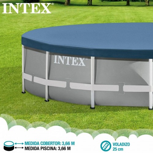 Poolovertræk Intex Metal Frame Ø366 cm - 25 cm fald