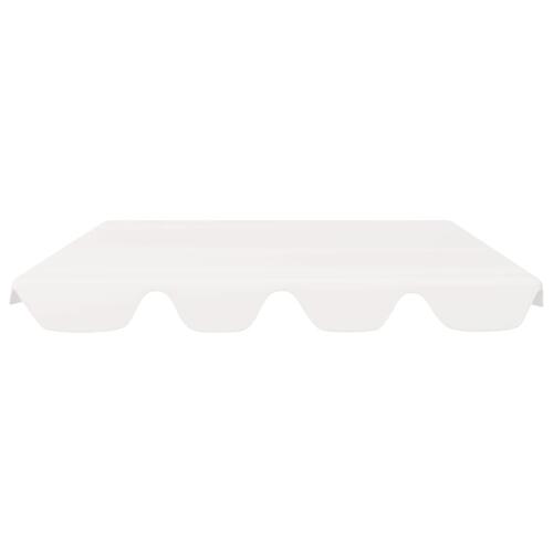Baldakin til havegynge 150/130x105/70 cm hvid