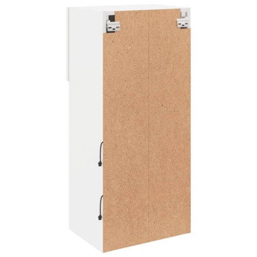 Tv-borde med LED-lys - 2 stk., 40,5×30×90 cm, hvid