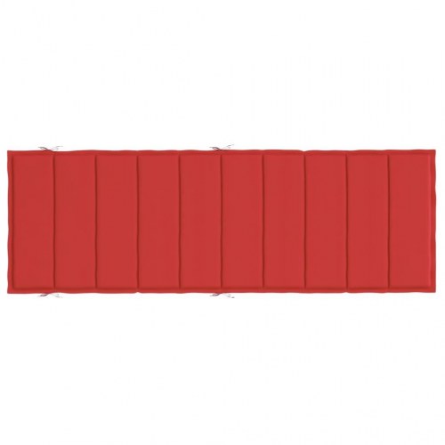 Hynde til liggestol 186×58×4 cm i oxfordstof - rød
