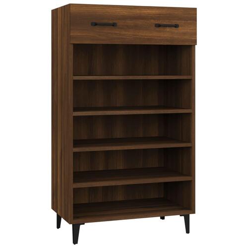 Skoreol 60x35x105 cm konstrueret træ brun egetræsfarve