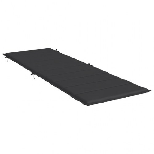 Hynde til liggestol 186×58×4 cm i oxfordstof - sort
