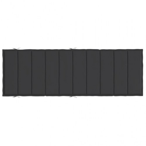 Hynde til liggestol 186×58×4 cm i oxfordstof - sort