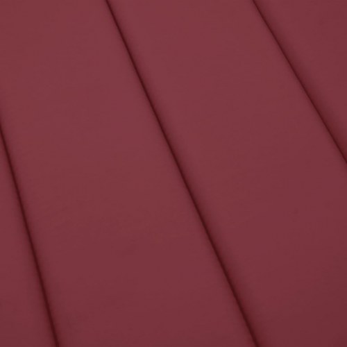 Hynde til liggestol 186×58×4 cm i oxfordstof - vinrød