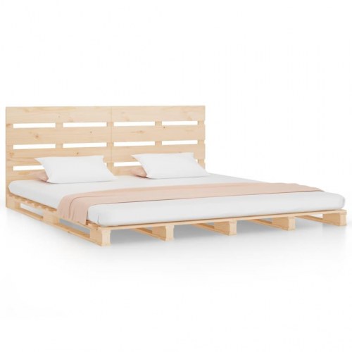 Sengeramme uden madras 120x200 cm massivt fyrretræ