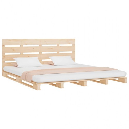 Sengeramme uden madras 120x200 cm massivt fyrretræ
