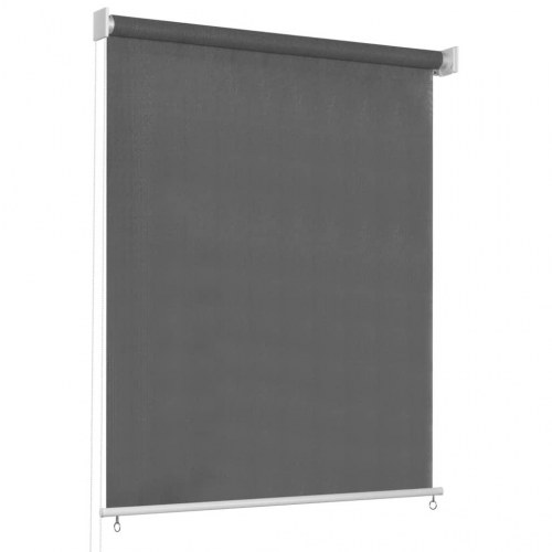 Udendørs rullegardin 80 × 230 cm - antracitgrå HDPE