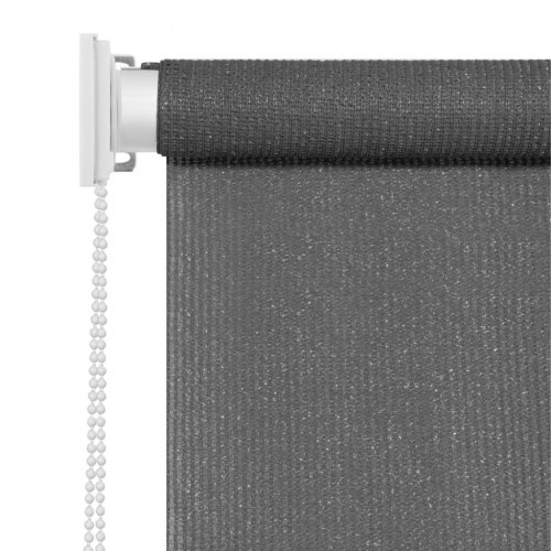 Udendørs rullegardin 80 × 230 cm - antracitgrå HDPE