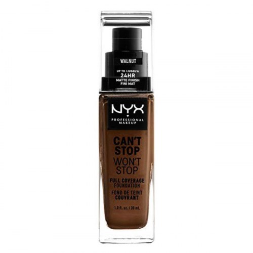 NYX Can't Stop Won't Stop Flydende Foundation 30 ml - Walnut