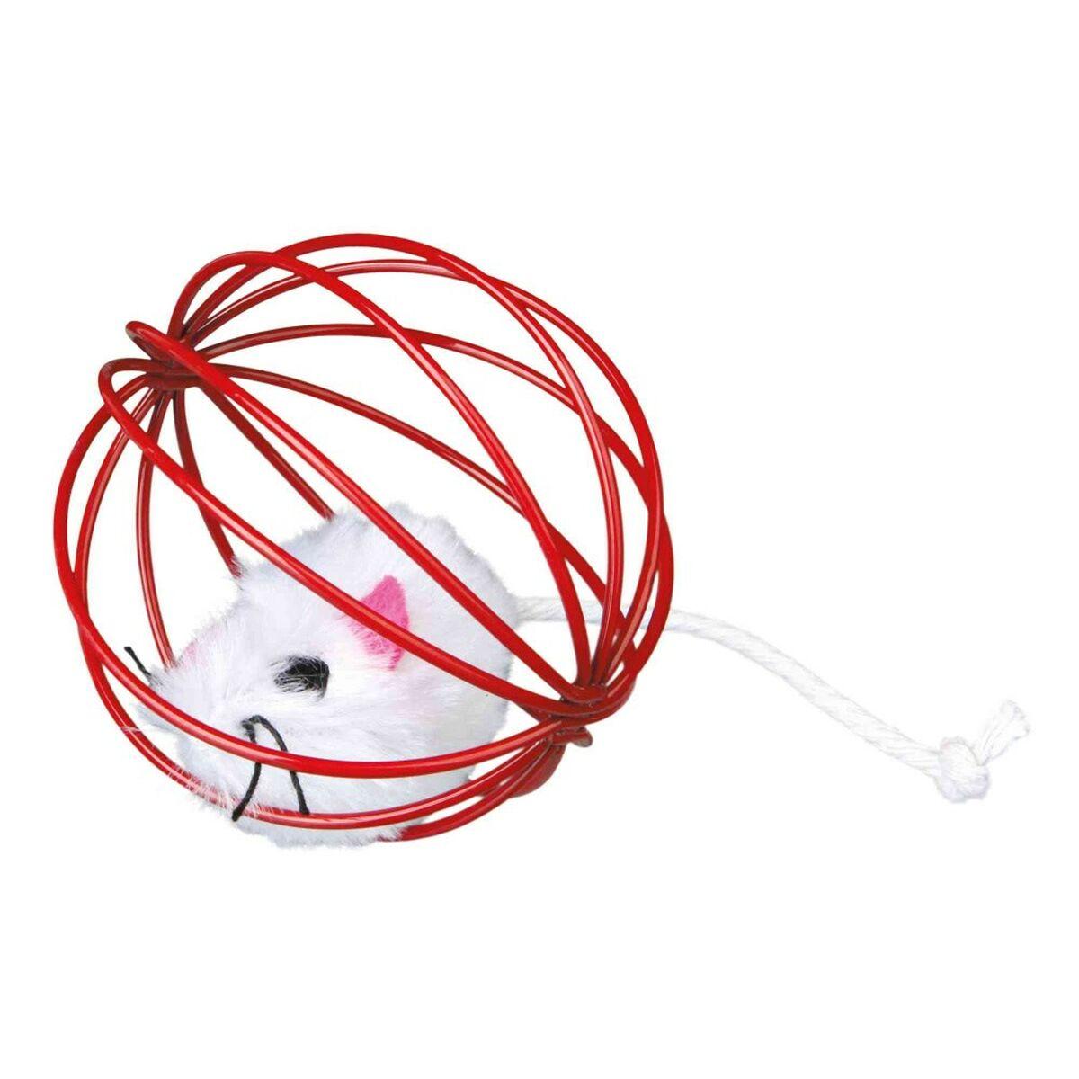 Legetøj Trixie Mouse in a Wire Ball Multifarvet Polyester