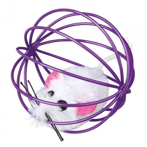 Legetøj Trixie Mouse in a Wire Ball Multifarvet Polyester