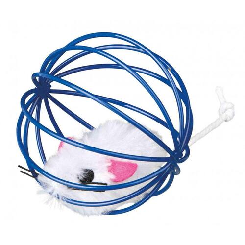 Legetøj Trixie Mouse in a Wire Ball Multifarvet Polyester